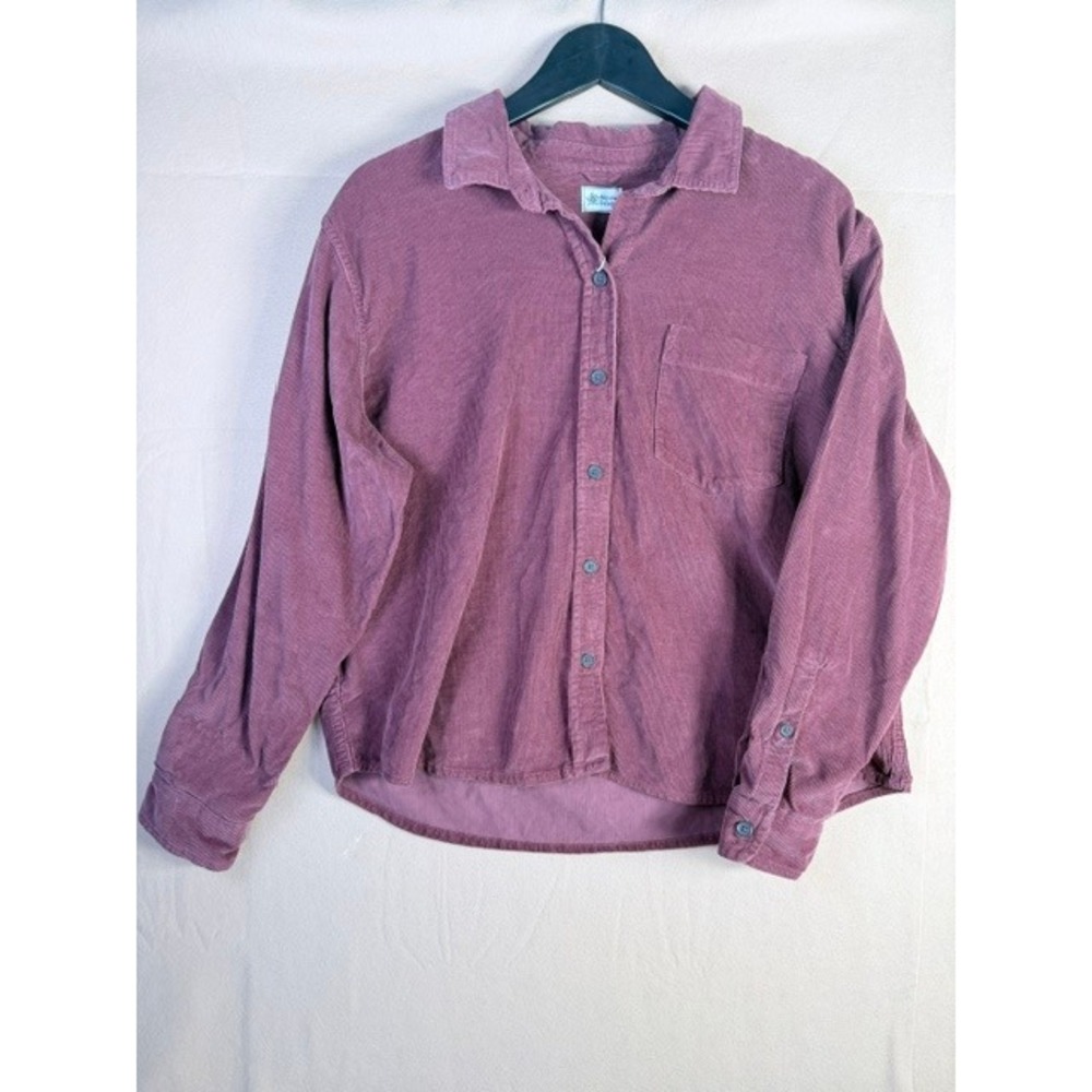 Alpine Design Women's Corduroy Shirt Dark Auburn Organic Cotton NWT